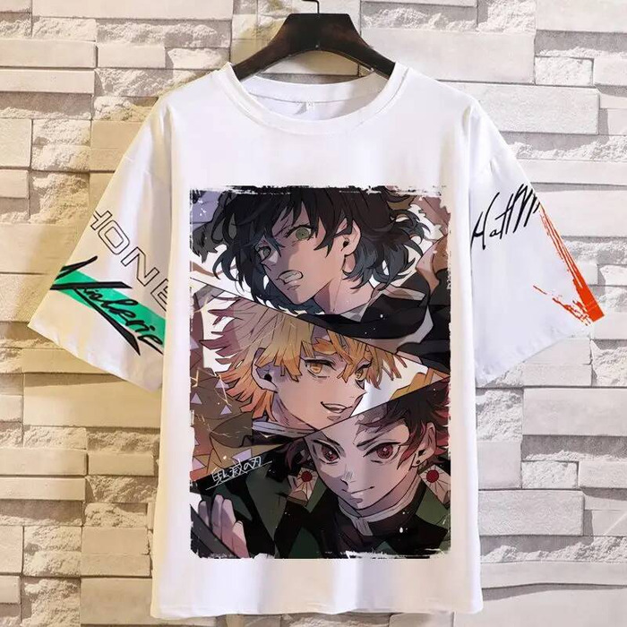 Anime Merchandise T-Shirts - Demon Slayer Short Sleeve Two-Dimensional Unisex