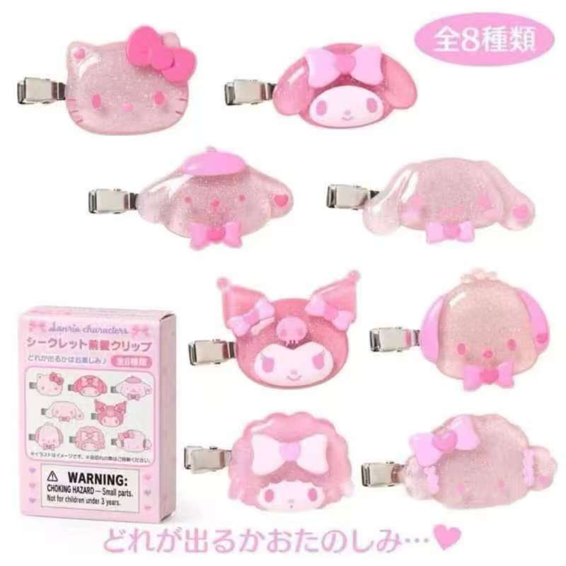 Manga Storage Box - Sanrio Characters Pink Glitter Hair Clips