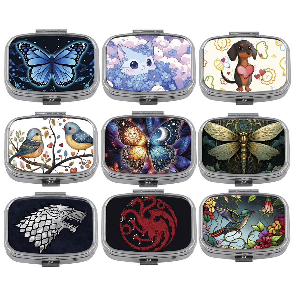 Manga Storage Box - Cartoon Animals Mini Portable Pill Box