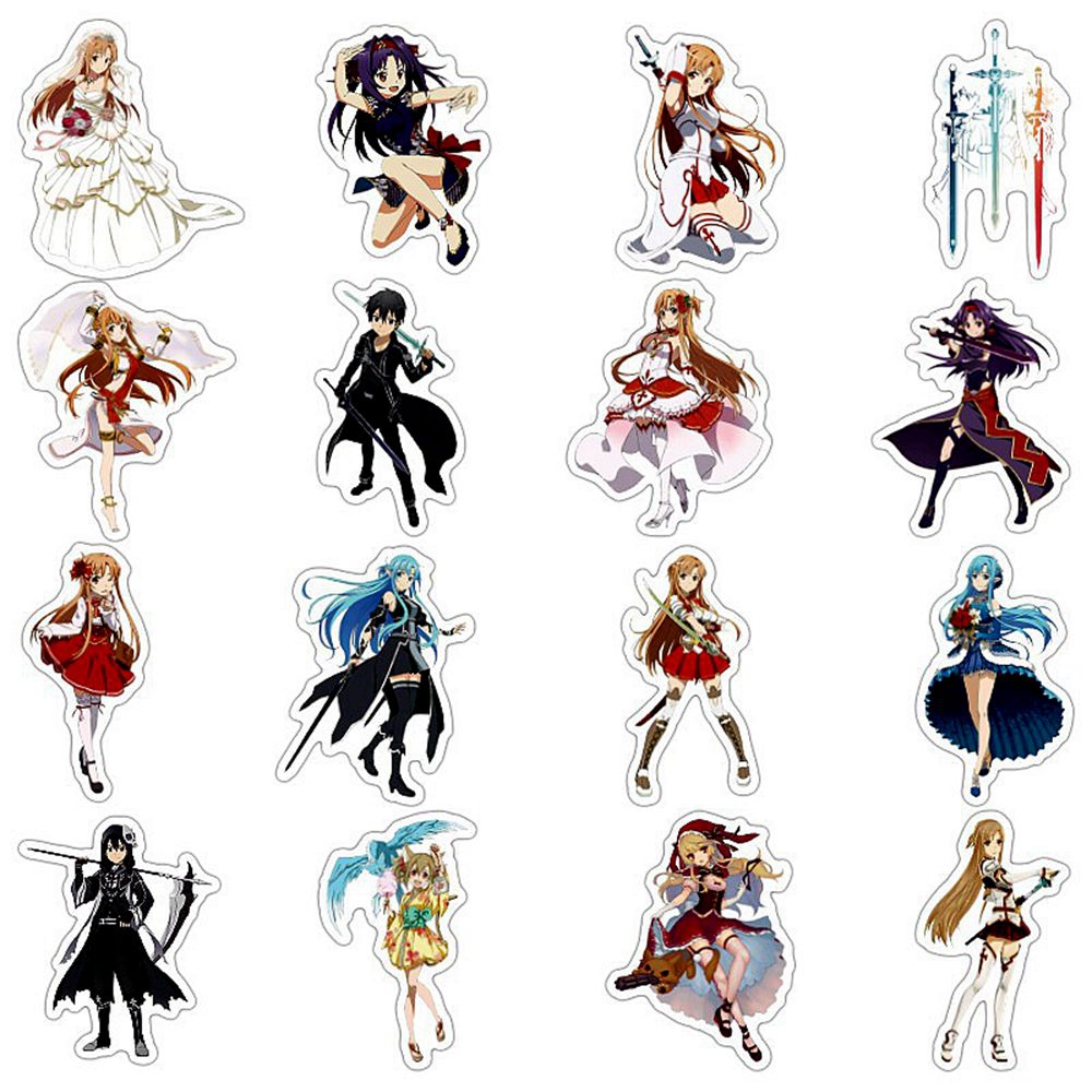 1 Pack Anime Sticker Sword Art - مراجعة Anime Merchandise Online وسعره
