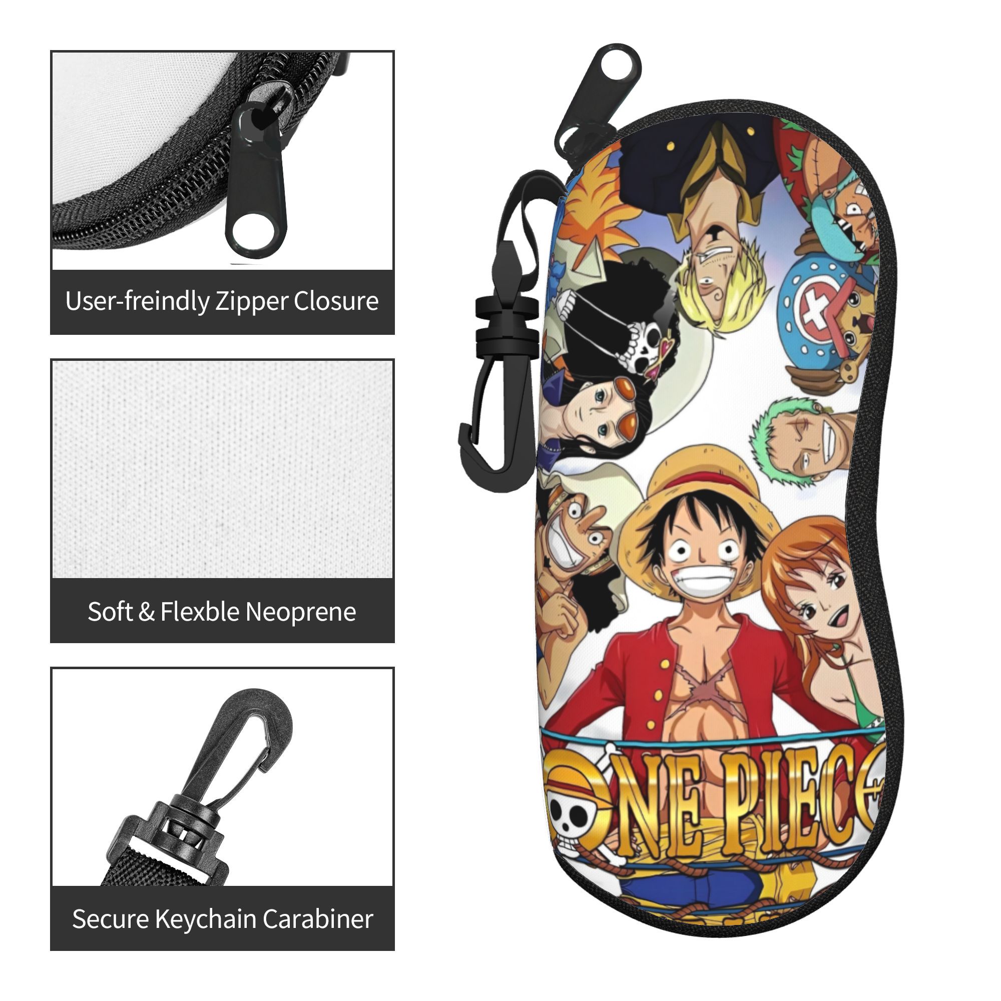 One Piece Glasses Case Unisex  - مراجعة Manga Storage Box وسعره
