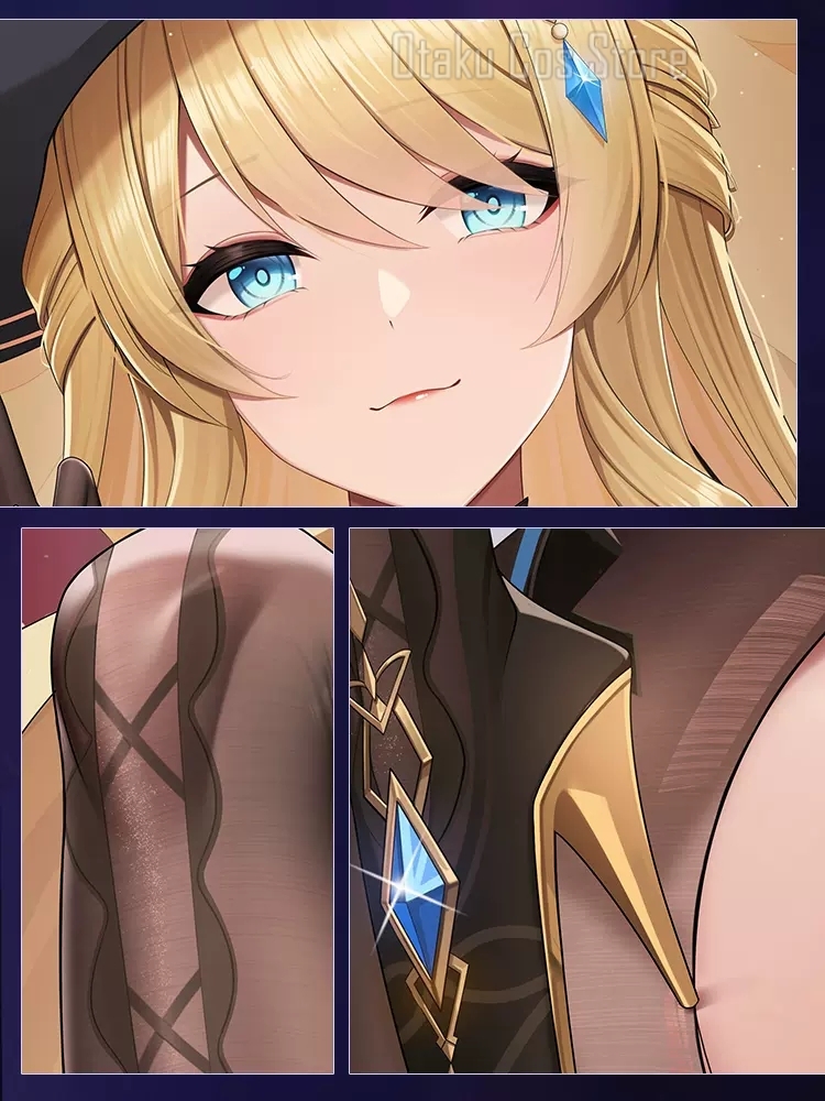 Genshin Anime Impact Navia Clo - مراجعة Body Pillow Cover وسعره