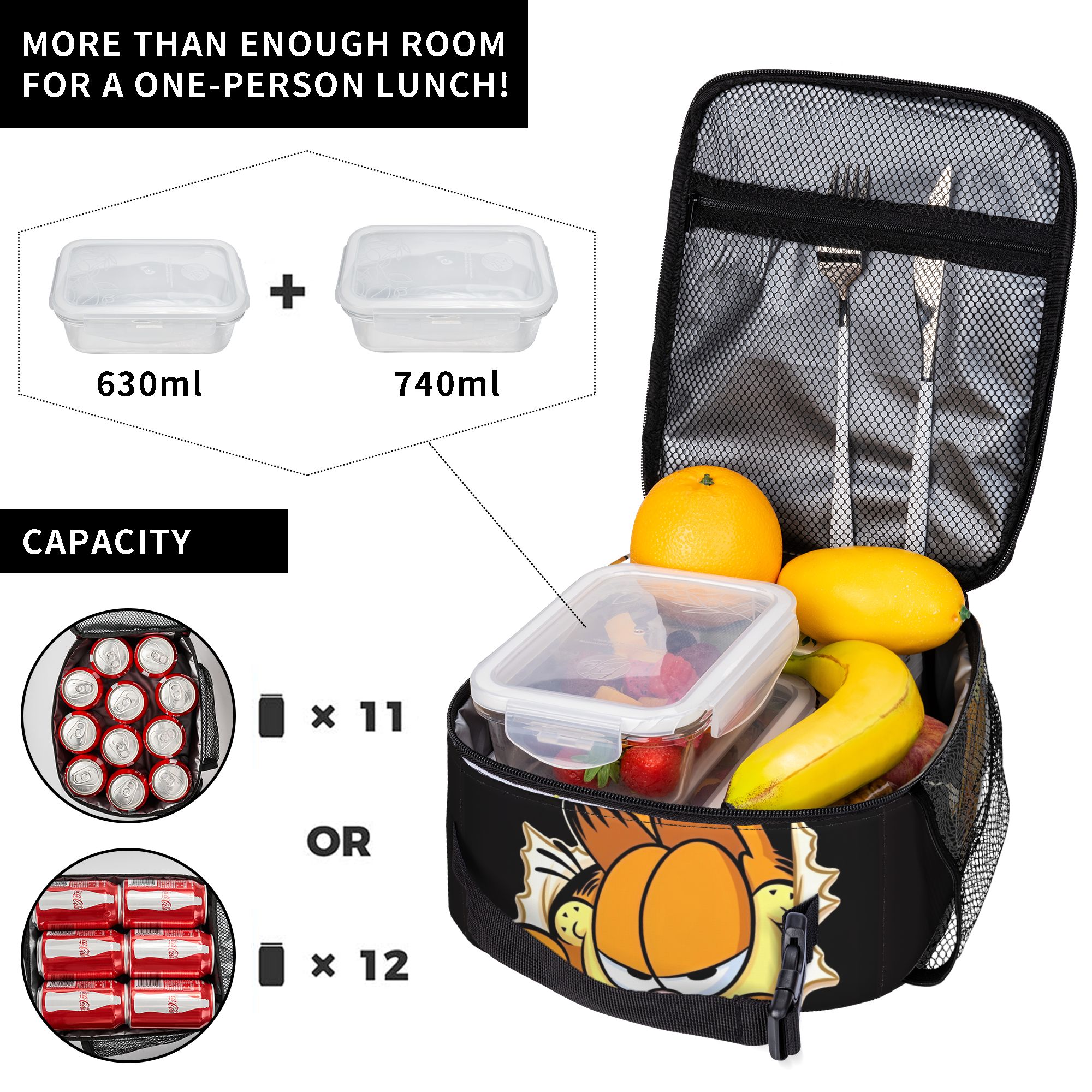 Garfielded Insulated Lunch Bag - مراجعة Manga Storage Box وسعره
